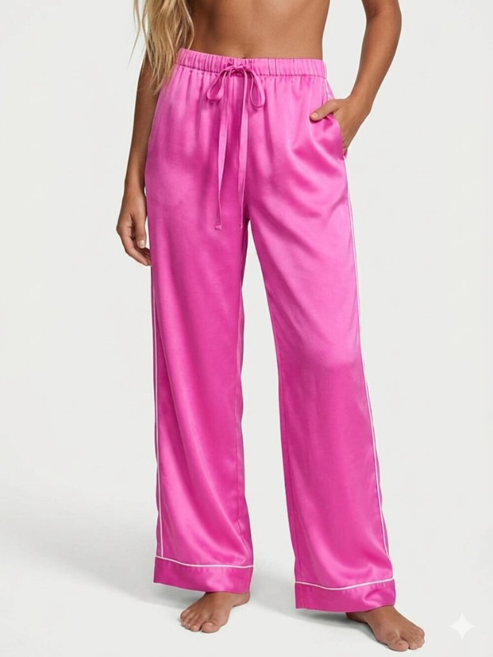 Victoria's Secret Women's Pink Wide-Leg Lounge Pants Size Small 54584